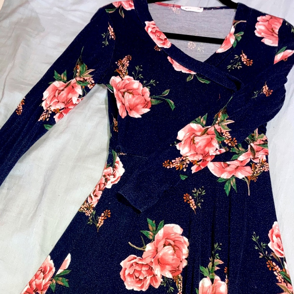 Faux Wrap Dress